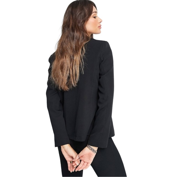 Calvin Klein Lined Single Button Tailored Black Blazer Suit Jacket - Picture 2 of 13